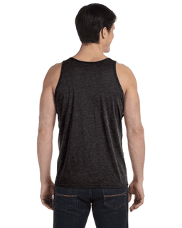 Sample of Bella+Canvas 3480 - Unisex Jersey Tank in CHAR-BLACK TRIB from side back