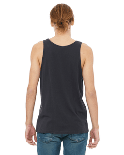 Sample of Bella+Canvas 3480 - Unisex Jersey Tank in DARK GREY from side back