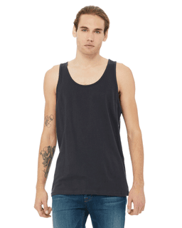 Sample of Bella+Canvas 3480 - Unisex Jersey Tank in DARK GREY from side front