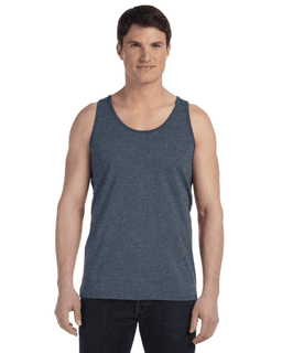 Sample of Bella+Canvas 3480 - Unisex Jersey Tank in DEEP HEATHER from side front