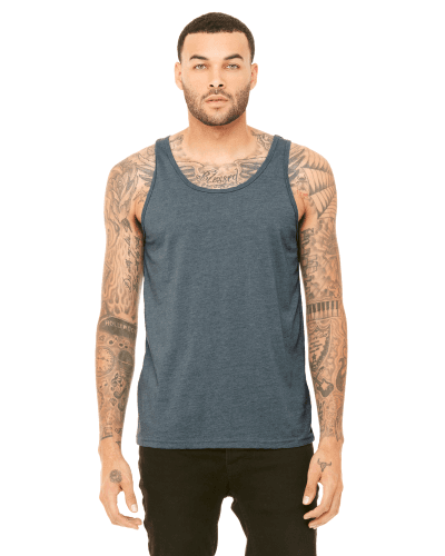 Sample of Bella+Canvas 3480 - Unisex Jersey Tank in HEATHER SLATE style