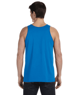 Sample of Bella+Canvas 3480 - Unisex Jersey Tank in NEON BLUE from side back