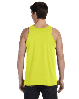 Sample of Bella+Canvas 3480 - Unisex Jersey Tank in NEON YELLOW from side back