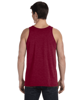 Sample of Bella+Canvas 3480 - Unisex Jersey Tank in RED TRIBLEND from side back