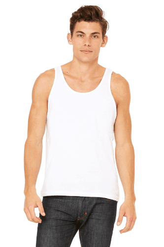 Sample of Bella+Canvas 3480 - Unisex Jersey Tank in WHITE style