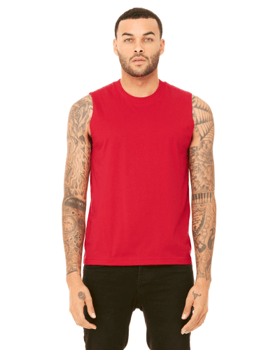 Sample of Canvas 3483 - Unisex Jersey Muscle Tank in RED style