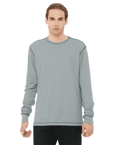 Sample of Canvas 3500 - Men's Thermal Long-Sleeve T-Shirt in GRANITE BLACK style