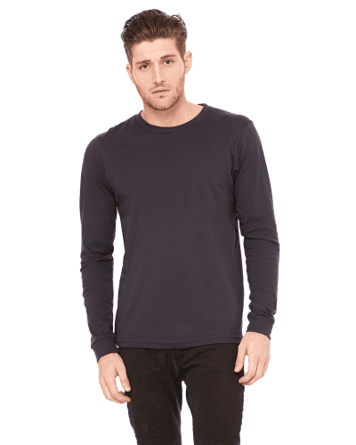 Sample of Canvas 3501 - Unisex Jersey Long-Sleeve T-Shirt in DARK GREY style