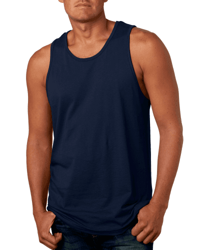 Sample of Next Level 3633 - Men's Cotton Tank in MIDNIGHT NAVY style