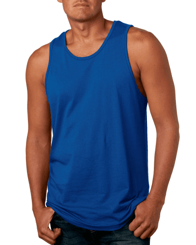 Sample of Next Level 3633 - Men's Cotton Tank in ROYAL style