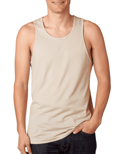 Sample of Next Level 3633 - Men's Cotton Tank in SAND style