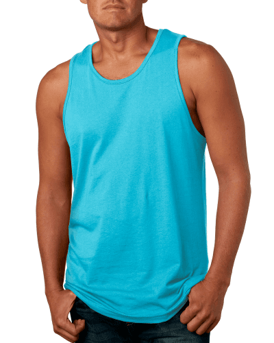 Sample of Next Level 3633 - Men's Cotton Tank in TAHITI BLUE style