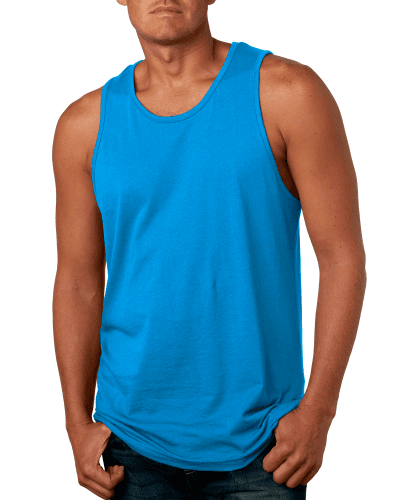 Sample of Next Level 3633 - Men's Cotton Tank in TURQUOISE style