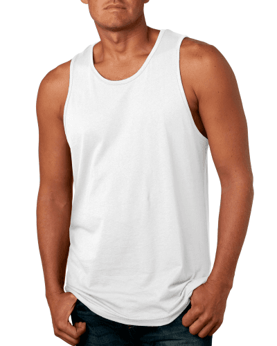 Sample of Next Level 3633 - Men's Cotton Tank in WHITE style