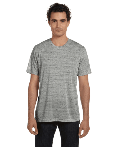 Sample of Canvas 3650 - Unisex Poly-Cotton Short-Sleeve T-Shirt in WHITE MARBLE style