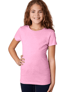 Sample of Next Level 3712 - Youth Princess CVC T-Shirt in LILAC from side front