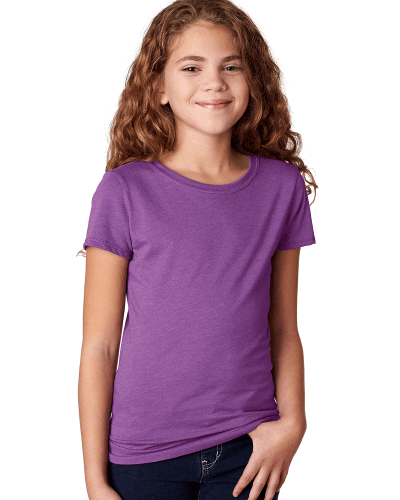 Sample of Next Level 3712 - Youth Princess CVC T-Shirt in PURPLE BERRY style