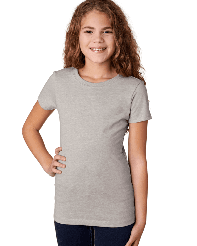 Sample of Next Level 3712 - Youth Princess CVC T-Shirt in SILK style