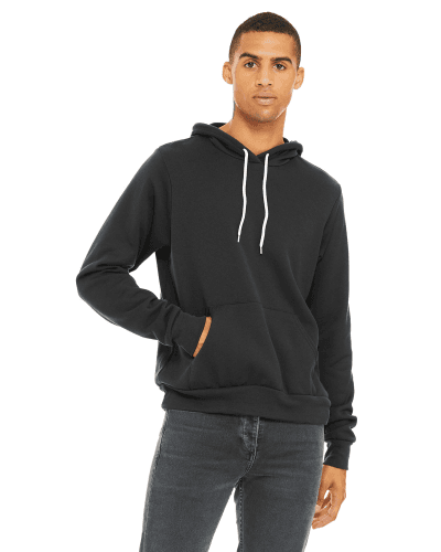 Sample of Bella+Canvas 3719 - Unisex Sponge Fleece Pullover Hoodie in DARK GREY style