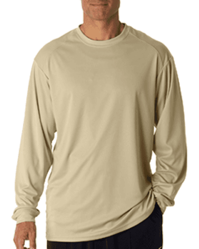 Sample of Badger 4104 - Adult B-Core Long-Sleeve Performance T-Shirt in VEGAS GOLD style