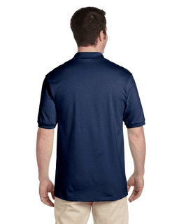 Sample of Jerzees 437 - Adult 5.6 oz. SpotShield Jersey Polo in J NAVY from side back