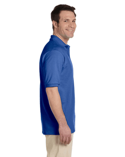 Sample of Jerzees 437 - Adult 5.6 oz. SpotShield Jersey Polo in ROYAL from side sleeveleft