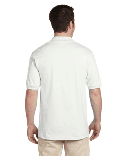 Sample of Jerzees 437 - Adult 5.6 oz. SpotShield Jersey Polo in WHITE from side back