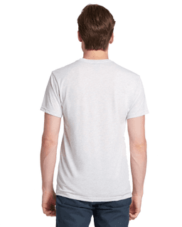 Sample of Next Level 6010 - Men's Triblend Crew in HEATHER WHITE from side back