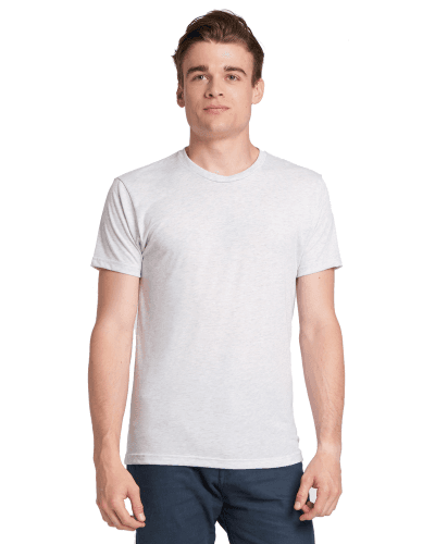 Sample of Next Level 6010 - Men's Triblend Crew in HEATHER WHITE style