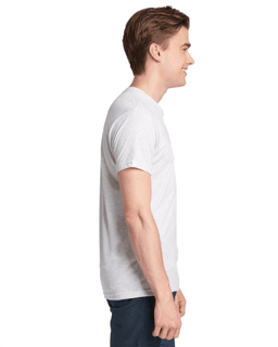 Sample of Next Level 6010 - Men's Triblend Crew in HEATHER WHITE from side sleeveleft