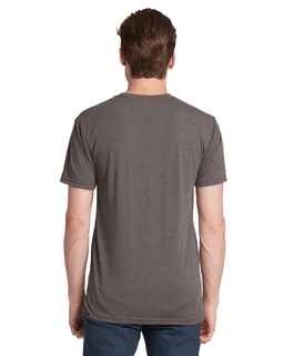 Sample of Next Level 6010 - Men's Triblend Crew in VENETIAN GRAY from side back