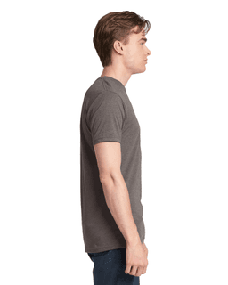 Sample of Next Level 6010 - Men's Triblend Crew in VENETIAN GRAY from side sleeveleft