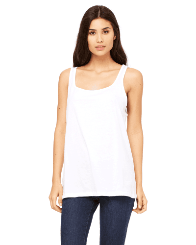 Sample of Bella 6488 - Ladies' Relaxed Jersey Tank in WHITE style