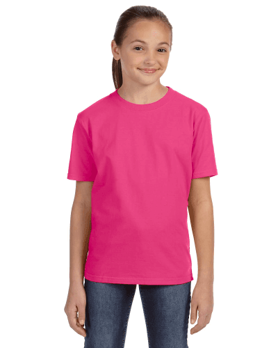 Sample of Anvil 780B Youth Midweight T-Shirt in HOT PINK style