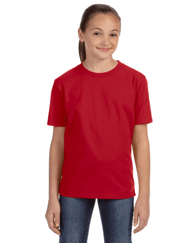 Sample of Anvil 780B Youth Midweight T-Shirt in RED style