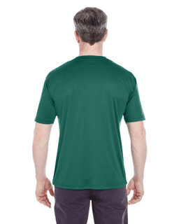 Sample of UltraClub 8420 - Men's Cool & Dry Sport Performance Interlock T-Shirt in FOREST GREEN from side back