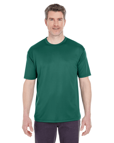 Sample of UltraClub 8420 - Men's Cool & Dry Sport Performance Interlock T-Shirt in FOREST GREEN style