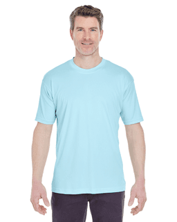 Sample of UltraClub 8420 - Men's Cool & Dry Sport Performance Interlock T-Shirt in ICE BLUE from side front