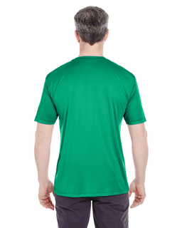 Sample of UltraClub 8420 - Men's Cool & Dry Sport Performance Interlock T-Shirt in KELLY from side back