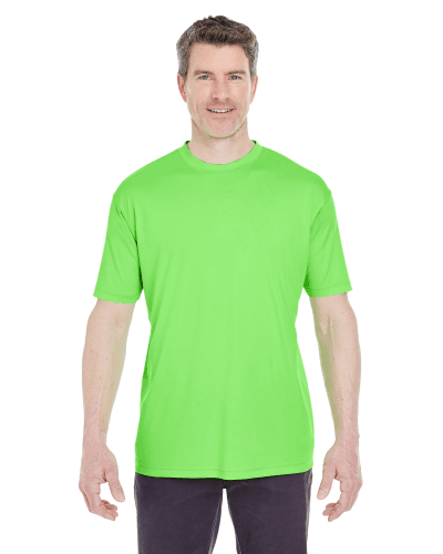 Sample of UltraClub 8420 - Men's Cool & Dry Sport Performance Interlock T-Shirt in LIME style