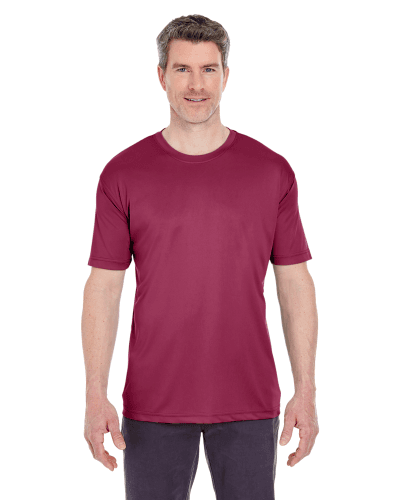 Sample of UltraClub 8420 - Men's Cool & Dry Sport Performance Interlock T-Shirt in MAROON style