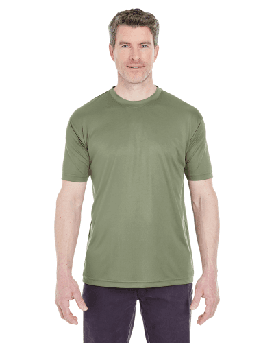 Sample of UltraClub 8420 - Men's Cool & Dry Sport Performance Interlock T-Shirt in MILITARY GREEN style