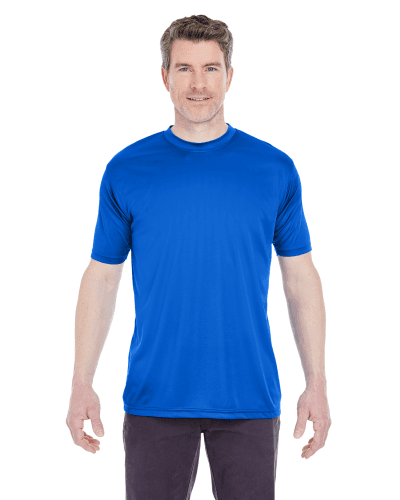 Sample of UltraClub 8420 - Men's Cool & Dry Sport Performance Interlock T-Shirt in ROYAL style