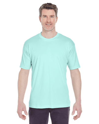 Sample of UltraClub 8420 - Men's Cool & Dry Sport Performance Interlock T-Shirt in SEA FROST style