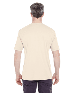 Sample of UltraClub 8420 - Men's Cool & Dry Sport Performance Interlock T-Shirt in STONE from side back