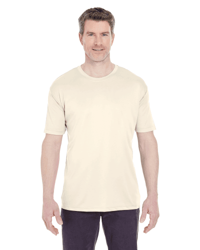 Sample of UltraClub 8420 - Men's Cool & Dry Sport Performance Interlock T-Shirt in STONE style