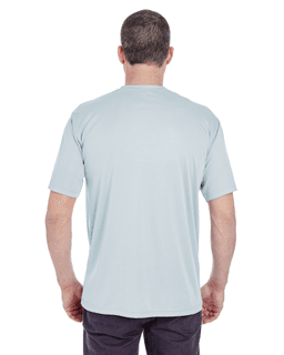 Sample of UltraClub 8620 - Men's Cool & Dry Basic Performance T-Shirt in GREY from side back