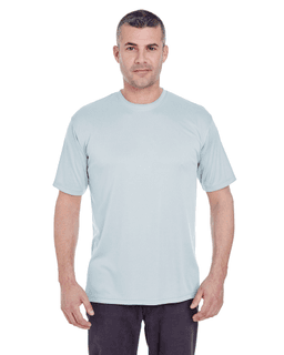 Sample of UltraClub 8620 - Men's Cool & Dry Basic Performance T-Shirt in GREY from side front