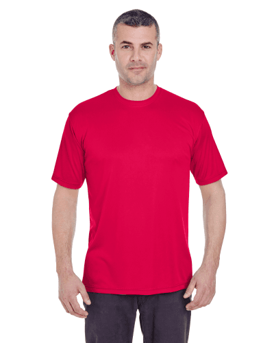 Sample of UltraClub 8620 - Men's Cool & Dry Basic Performance T-Shirt in RED style