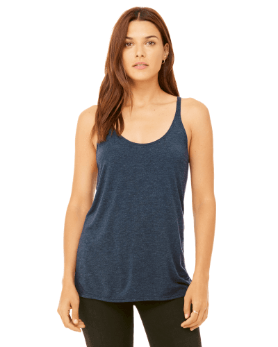 Sample of Bella 8838 - Ladies' Slouchy Tank in HEATHER NAVY style